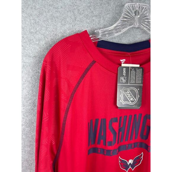 Fanatics Washington Capitals T Shirt Mens XL Red Short Sleeve NHL Hockey - Picture 2 of 10